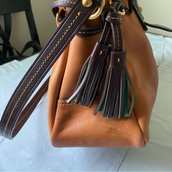 Dooney & Bourke Natural Florentine Small Stanwich Satchel - Picture 6 of 14